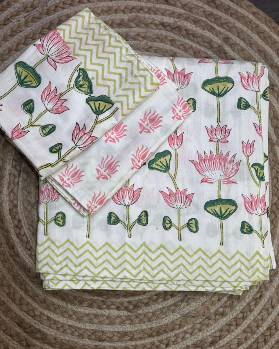 Padma - Everyday Cotton Bedsheet | Hand Block