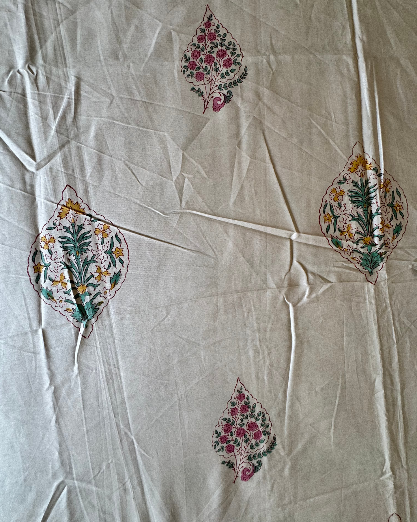 Pankhuri - Percale Cotton Bedsheet | Hand Block