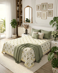 Parijat - Everyday Cotton Bedsheet | Yellow