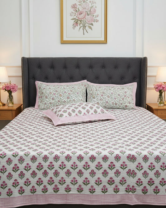 Phulwari - Everyday Cotton Bedsheet | Hand Block