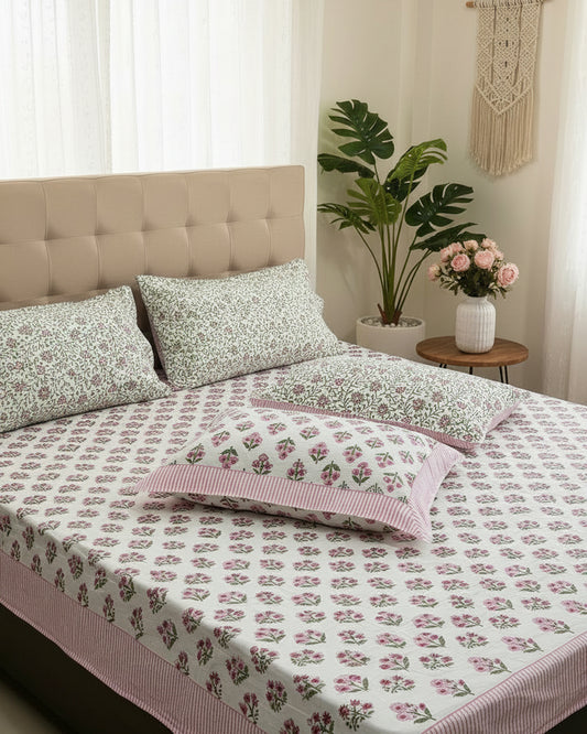 Phulwari - Everyday Cotton Bedsheet | Hand Block