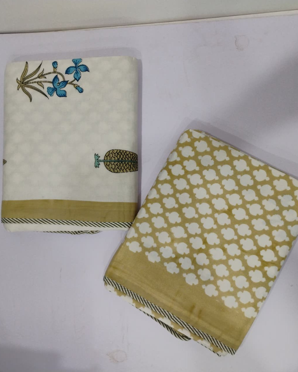 Pushpita grey reversible cotton mulmul dohar – product view