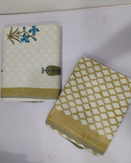 Pushpita grey reversible cotton mulmul dohar – product view