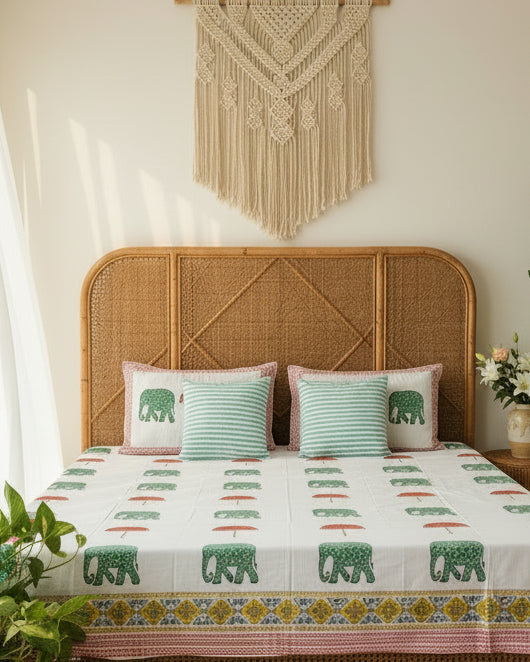 Rangmahal - Everyday Cotton Bedsheet | Hand Block