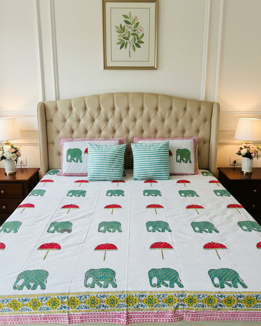 Rangmahal - Everyday Cotton Bedsheet | Hand Block