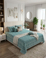 Ratna - Everyday Cotton Bedsheet | Blue