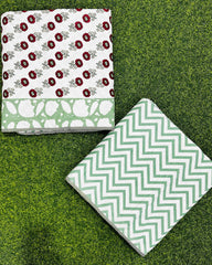 Rohini - Reversible Cotton Mulmul Dohar | Green