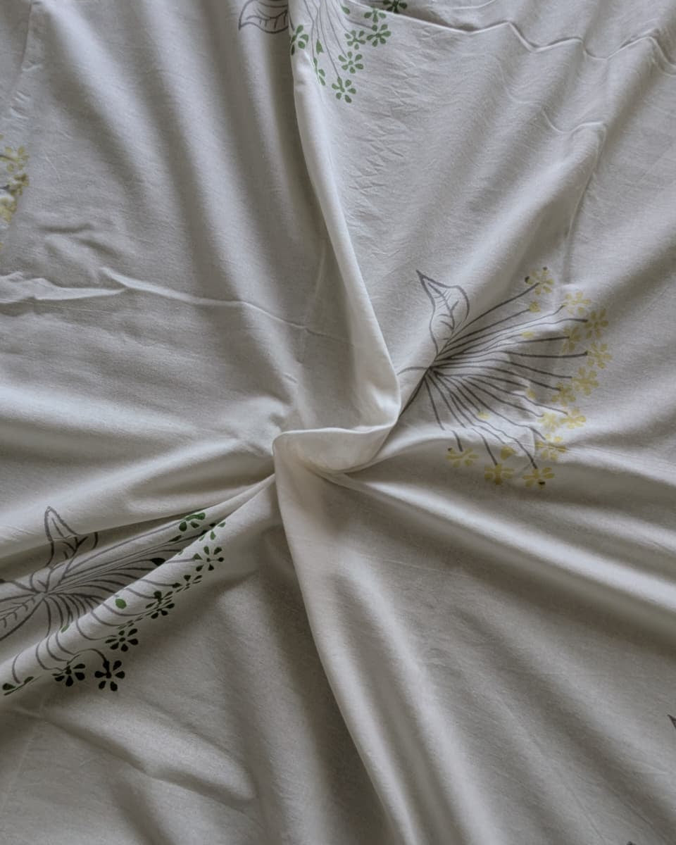 Sabaa - Soft Fine Cotton Bedsheet | Hand Block
