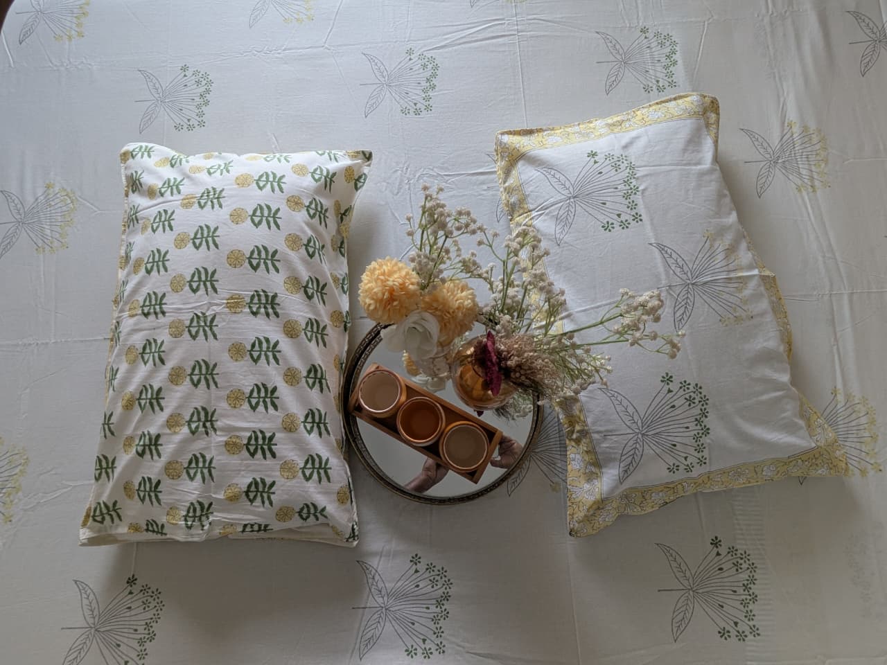 Sabaa - The Breezy Bedsheet | Hand Block |Soft Fine Cotton