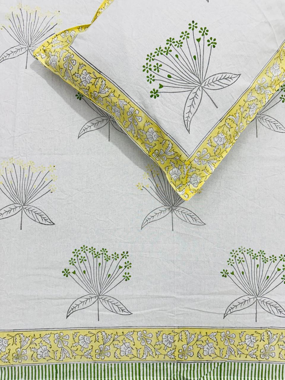 Sabaa - The Breezy Bedsheet | Hand Block |Soft Fine Cotton