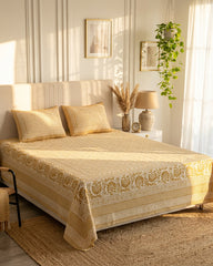 Sagar - Everyday Cotton Bedsheet | Beige