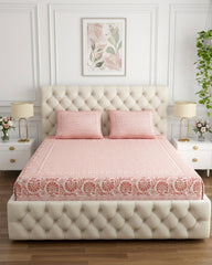 Sagar - Everyday Cotton Bedsheet | Pink
