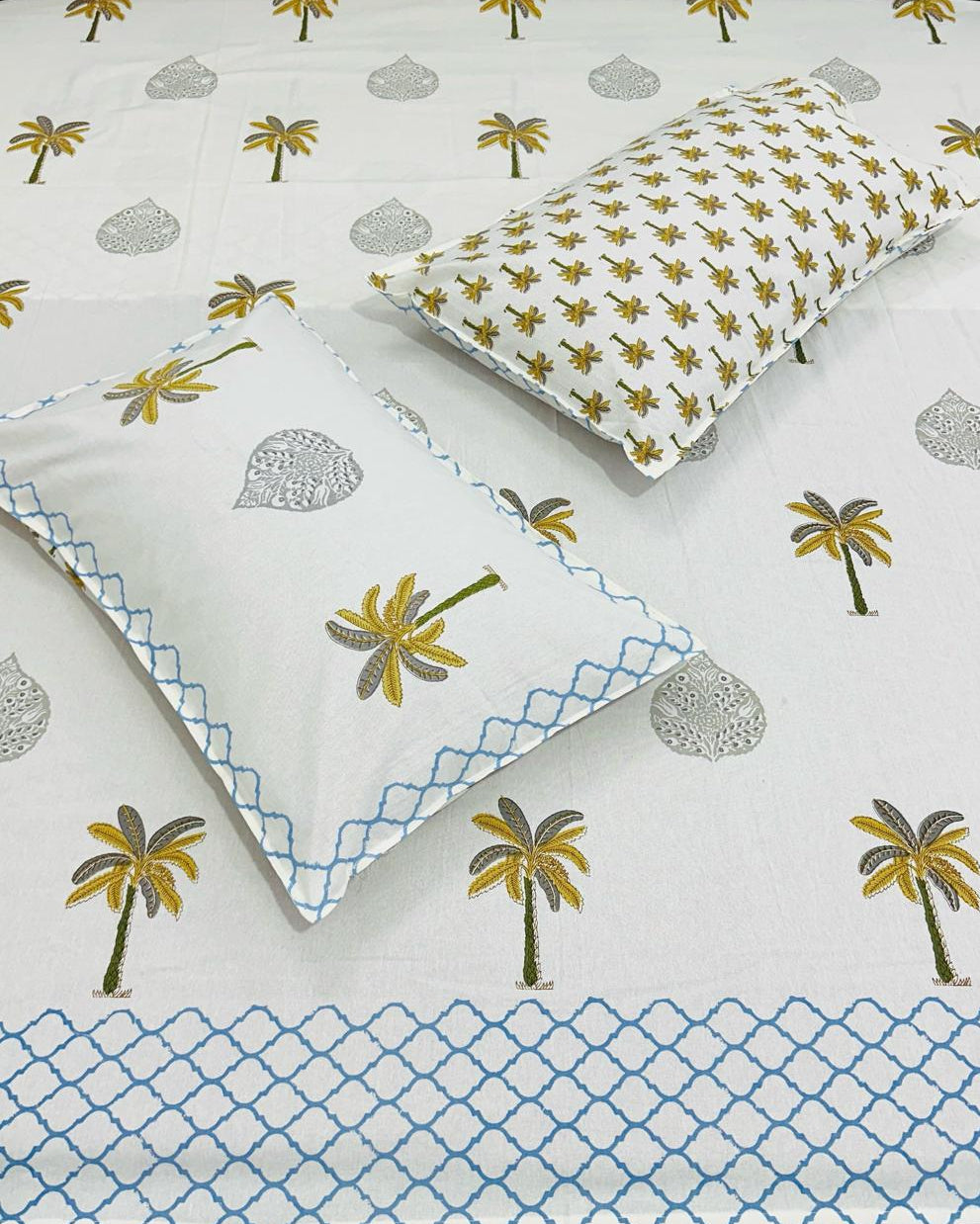 Sagarika - Everyday Cotton Bedsheet | Blue