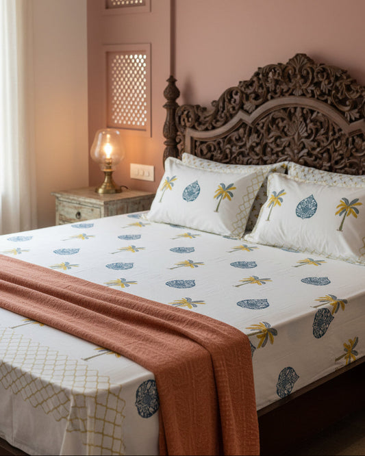 Sagarika - Everyday Cotton Bedsheet | Brown