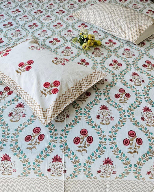 Savera - Percale Cotton Bedsheet | Brown