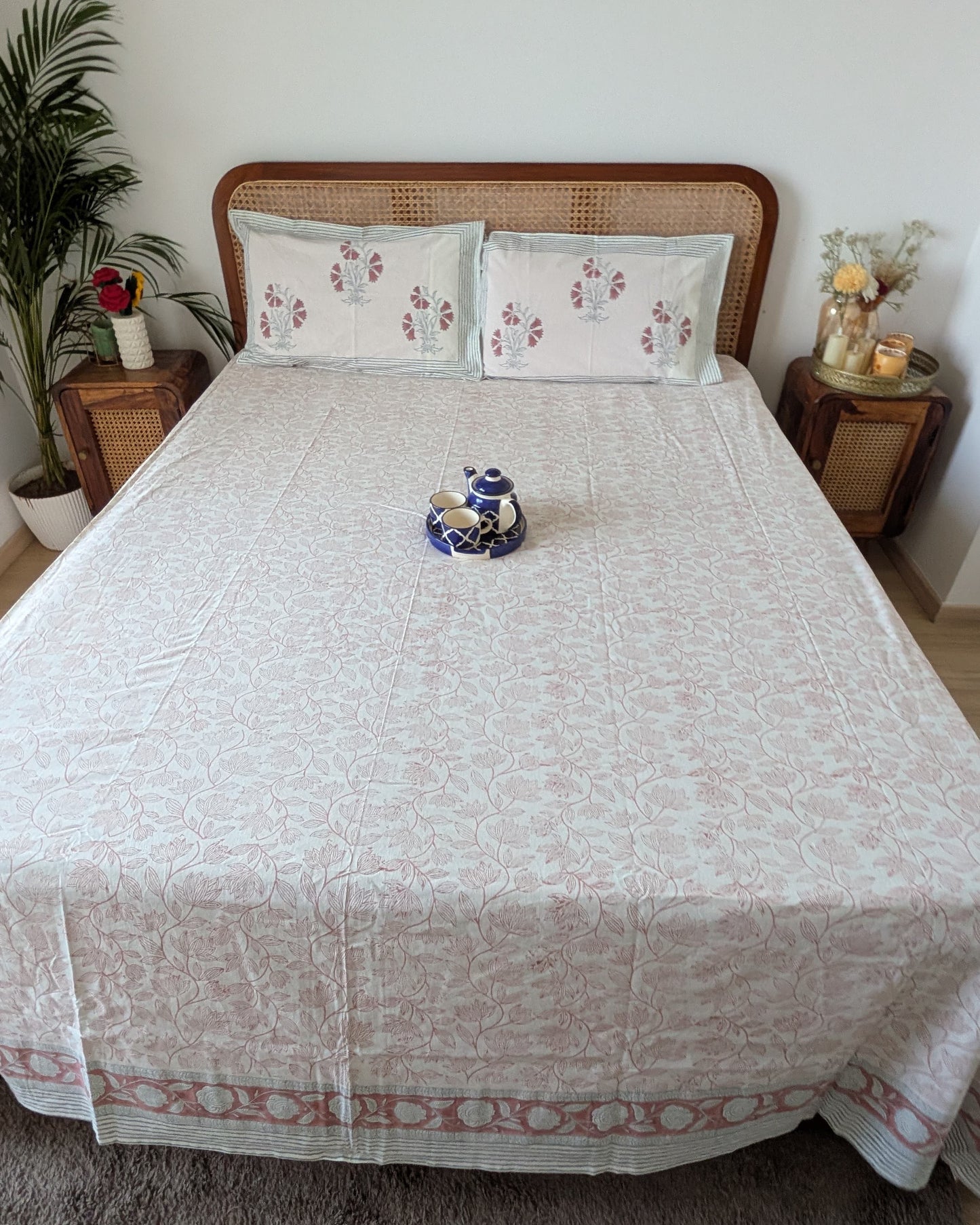 Subah - Everyday Cotton Bedsheet | Hand Block