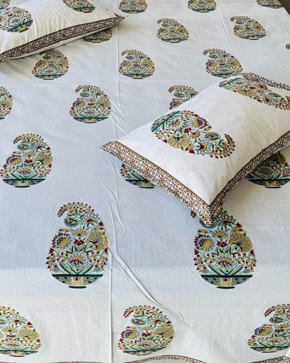 Sukoon - Soft Fine Cotton Bedsheet | Brown