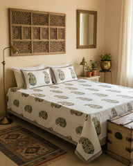 Sukoon - Soft Fine Cotton Bedsheet | Brown