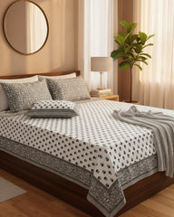 Sumedha - Everyday Cotton Bedsheet | Grey