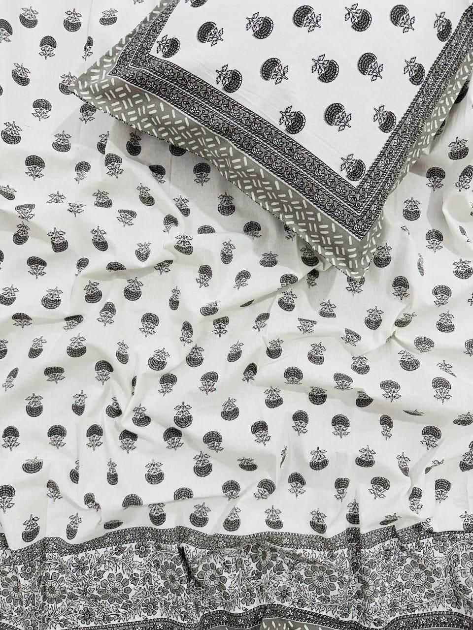 Sumedha - Everyday Cotton Bedsheet | Grey