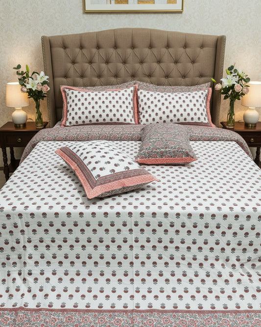 Sumedha - Everyday Cotton Bedsheet | Orange