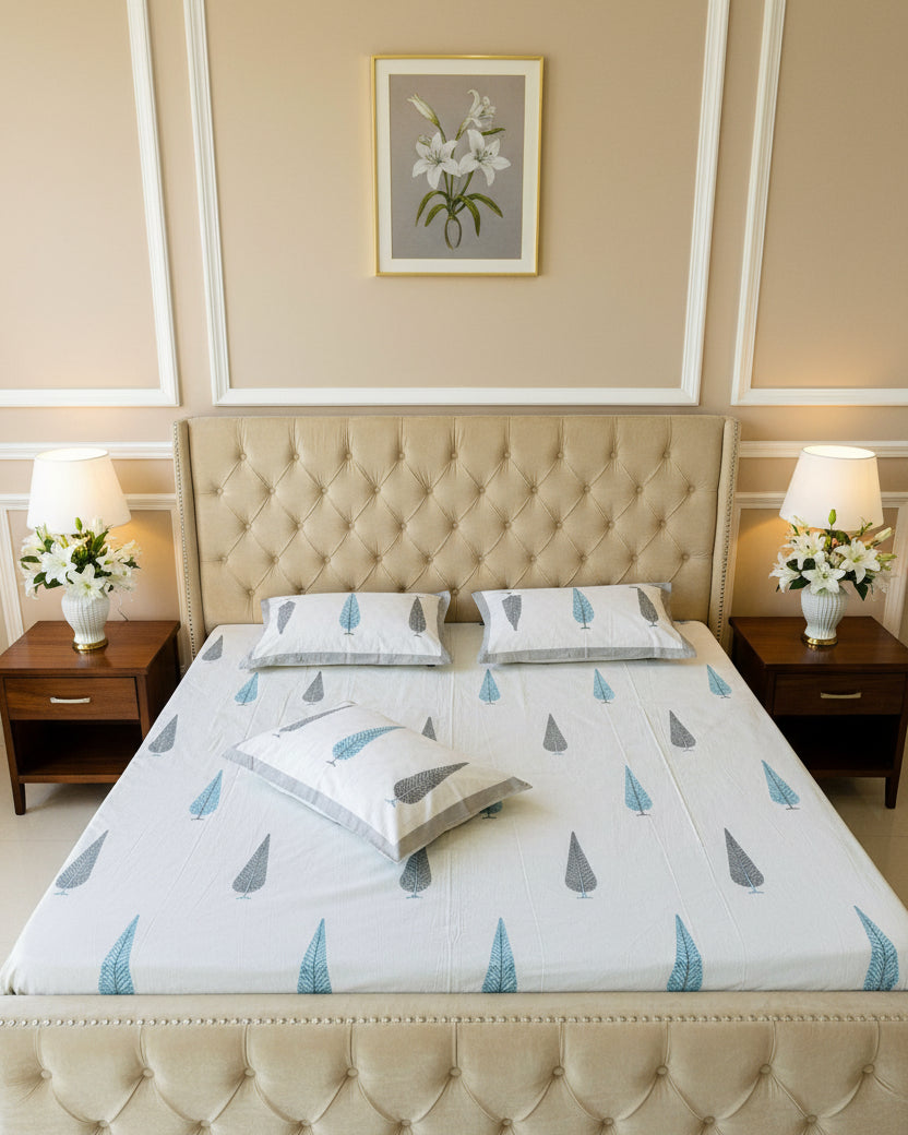 Suparna - Everyday Cotton Bedsheet | Grey