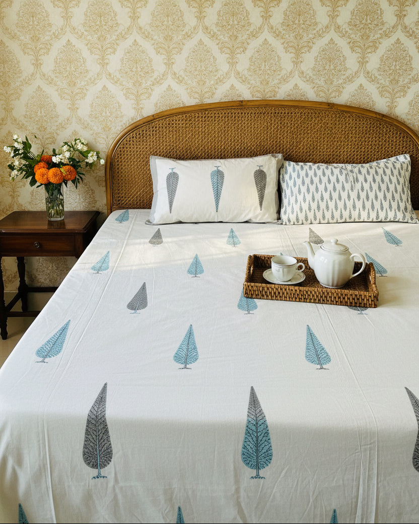 Suparna - Everyday Cotton Bedsheet | Grey
