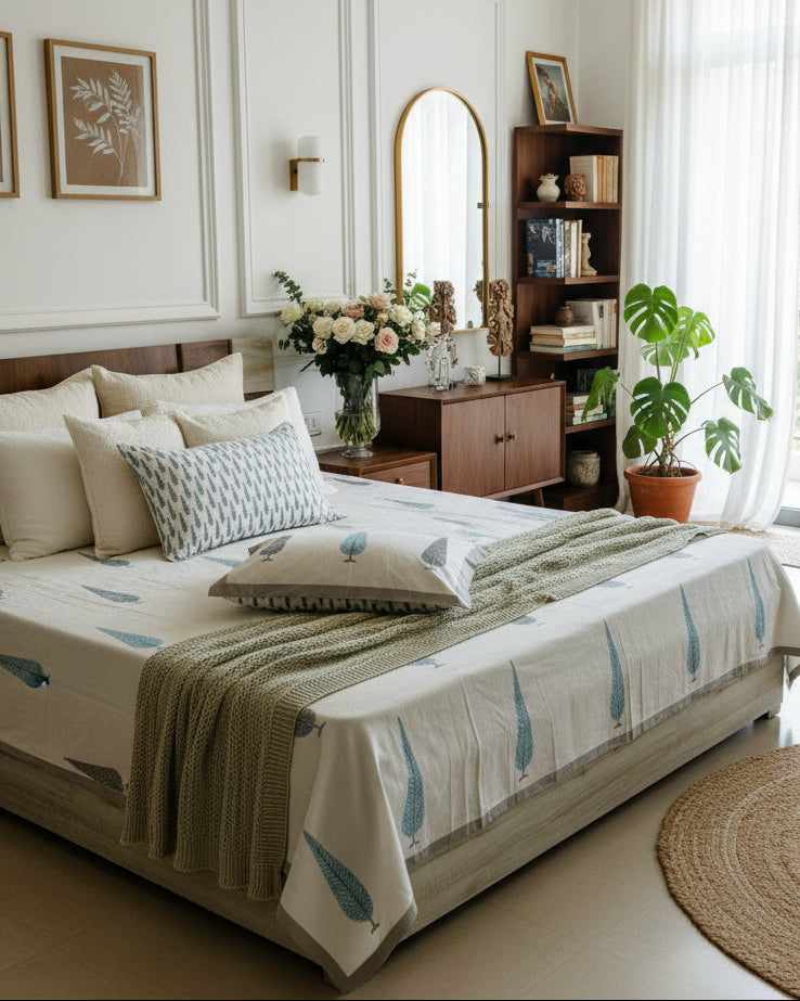 Suparna - Everyday Cotton Bedsheet | Grey