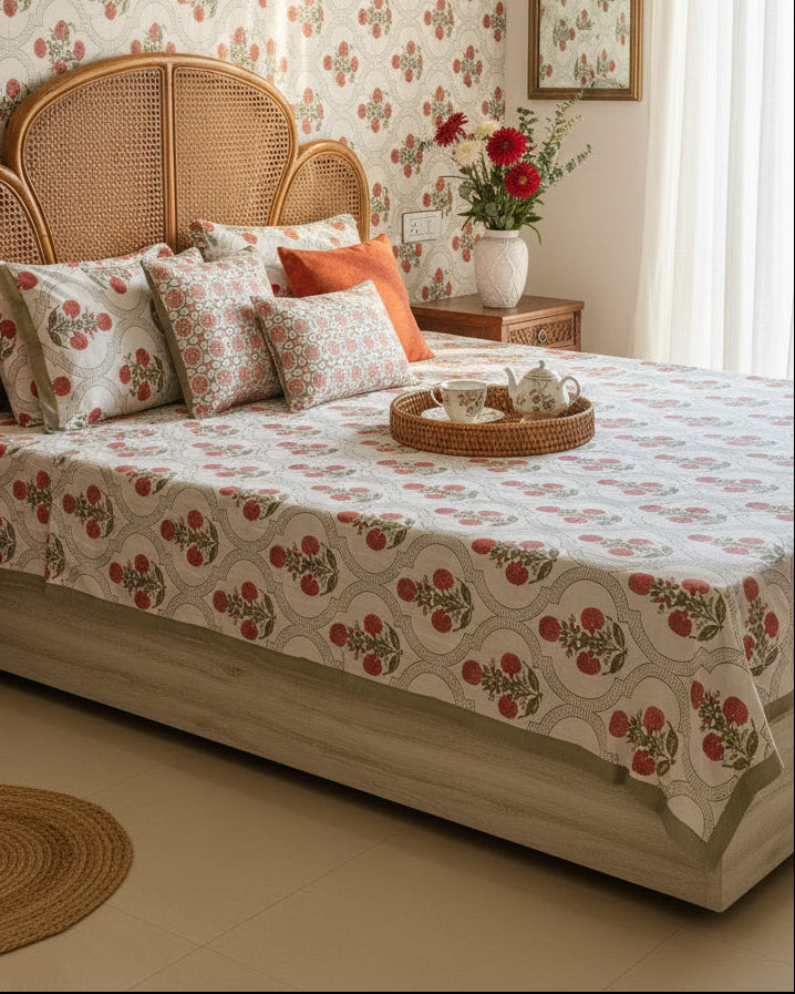 Surabhi - Everyday Cotton Bedsheet | Grey
