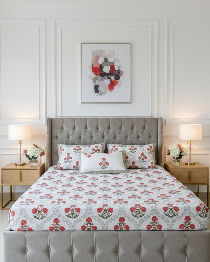 Surabhi - Everyday Cotton Bedsheet | Grey