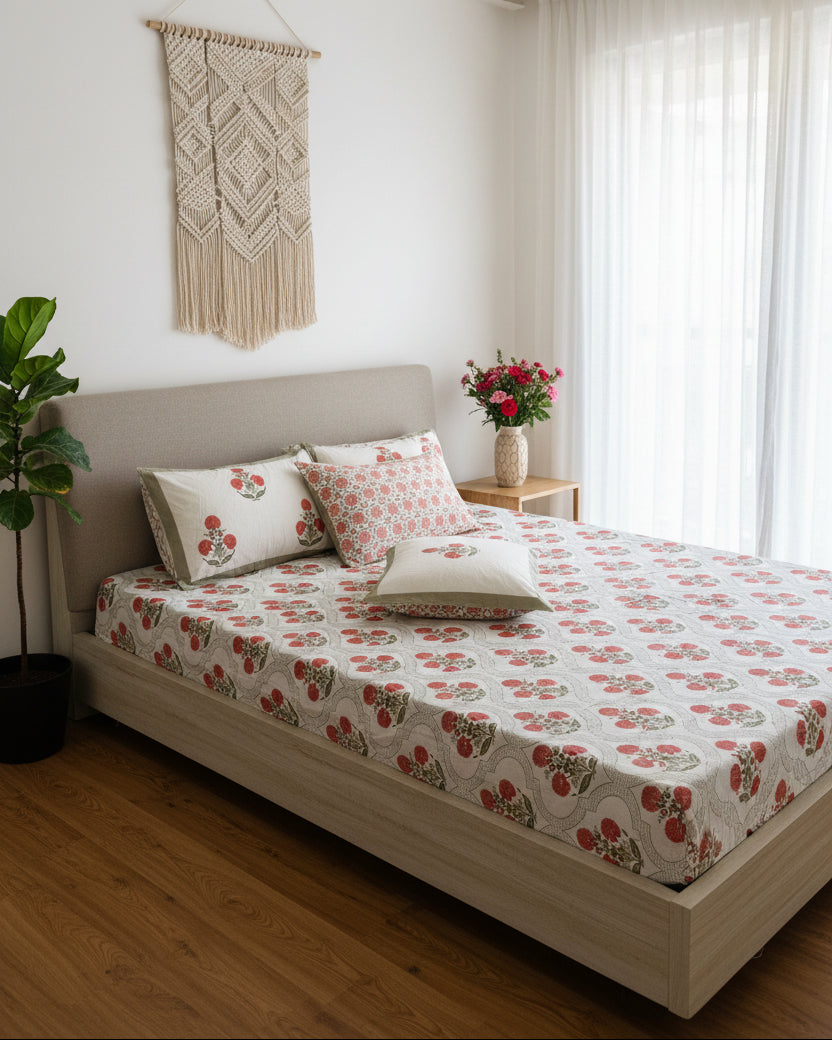 Surabhi - Everyday Cotton Bedsheet | Grey
