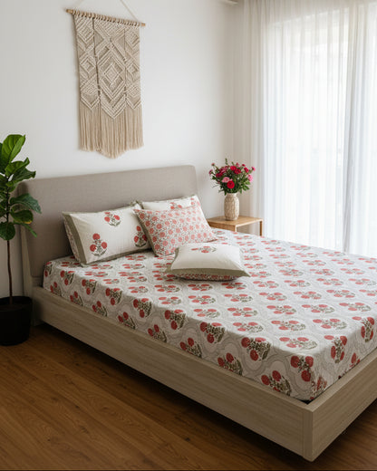 Surabhi grey Everyday Cotton bedsheet – fabric detail