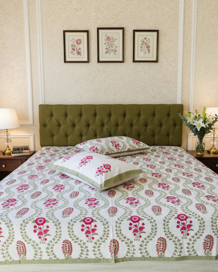 Surmayi - Everyday Cotton Bedsheet | Green