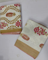 Surmayi brown reversible mulmul cotton dohar – product view