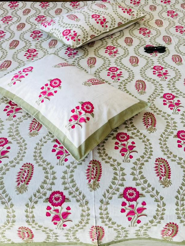 Surmayi - Everyday Cotton Bedsheet | Green