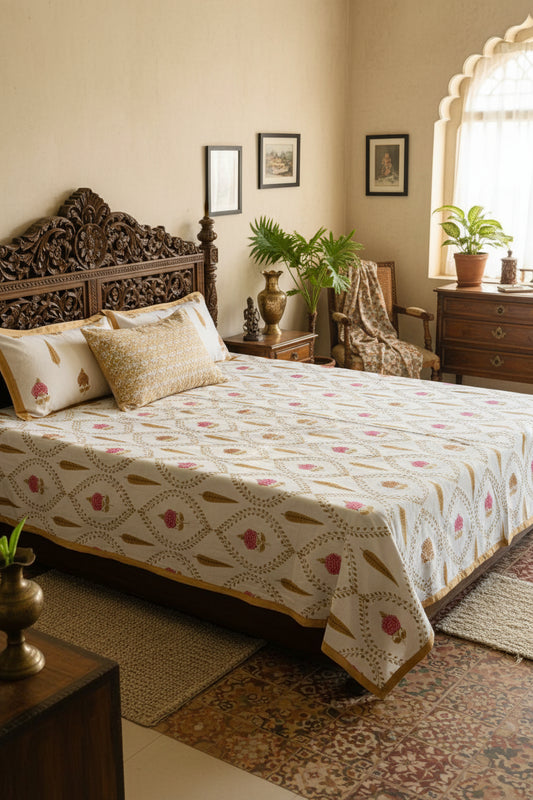 Tarangini - Everyday Cotton Bedsheet | Brown