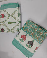 Tarangini green reversible cotton mulmul dohar – product view