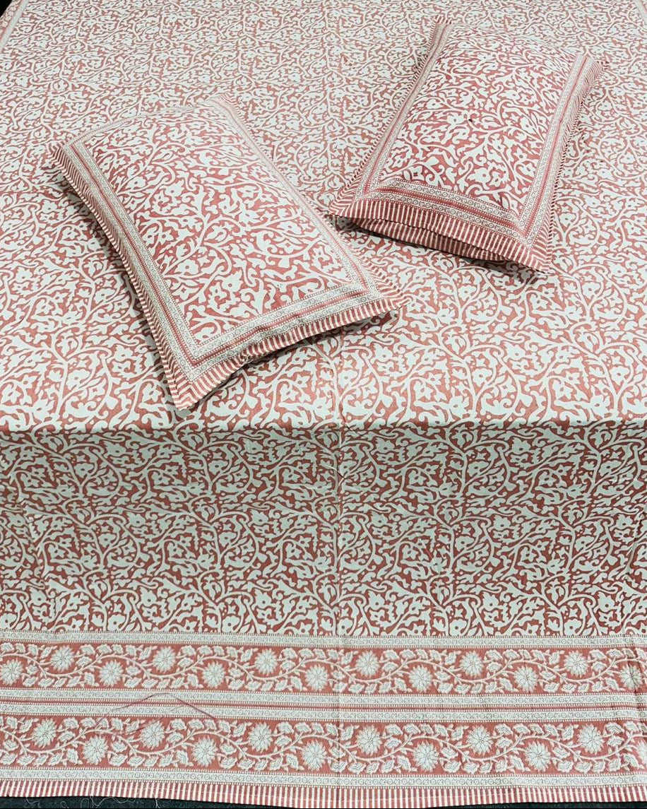 Vanalika - Everyday Cotton Bedsheet | Pink