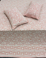 Vanalika pink Everyday Cotton bedsheet – print close-up