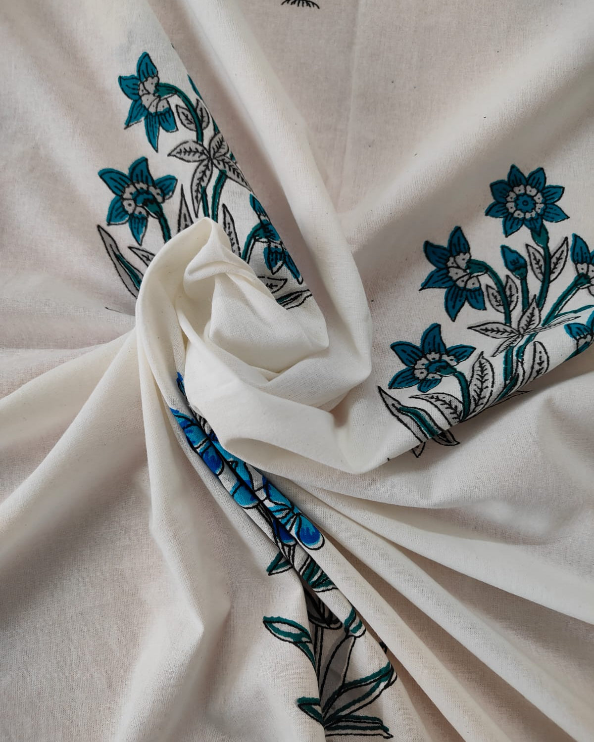 Vasantika -Soft Fine Cotton Bedsheet | Green