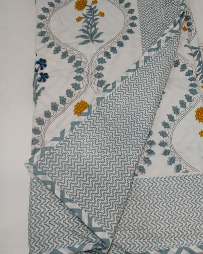 Vasundhara - Reversible Cotton Mulmul Dohar | Blue
