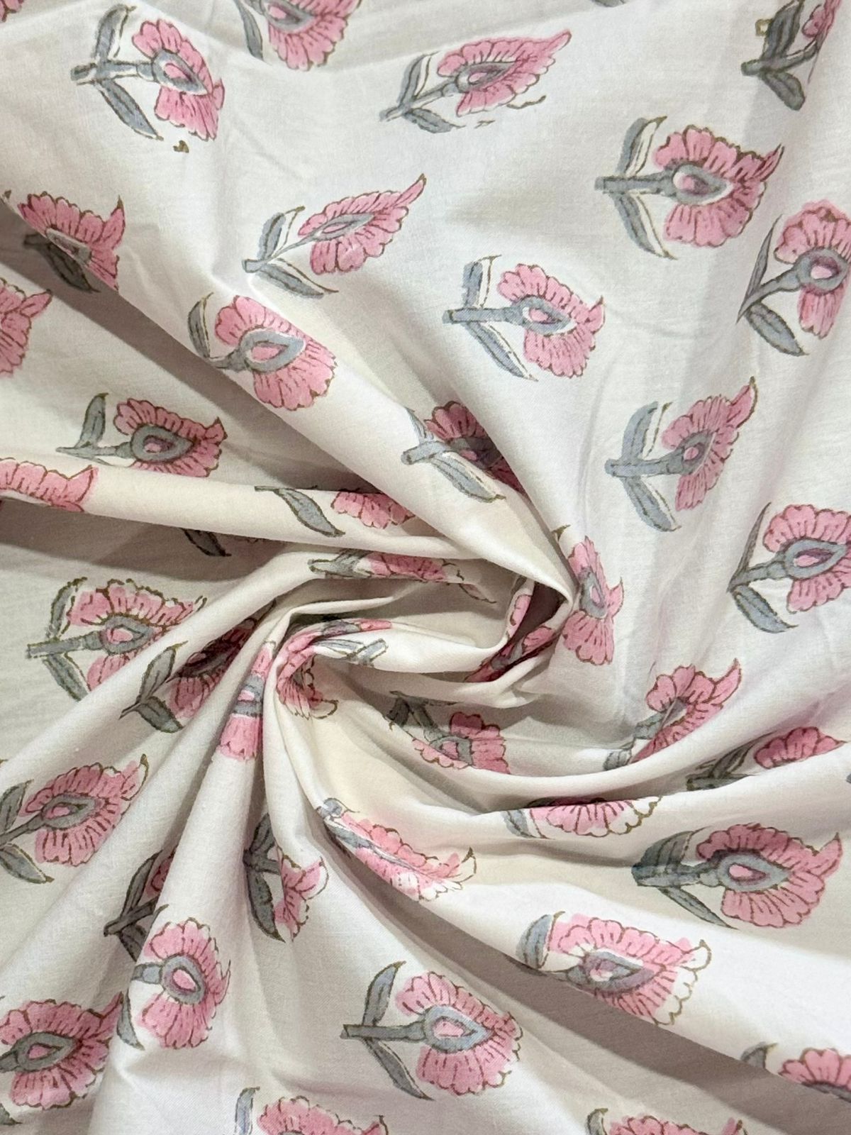 Maalya - The Garland Bedsheet | Hand Block| Percale Cotton