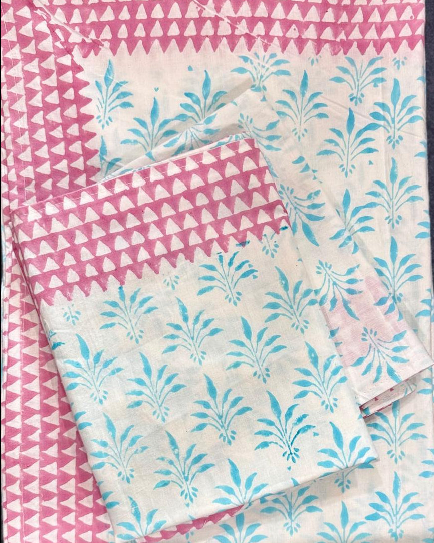 Neelima - Soft Fine Cotton Bedsheet | Hand Block