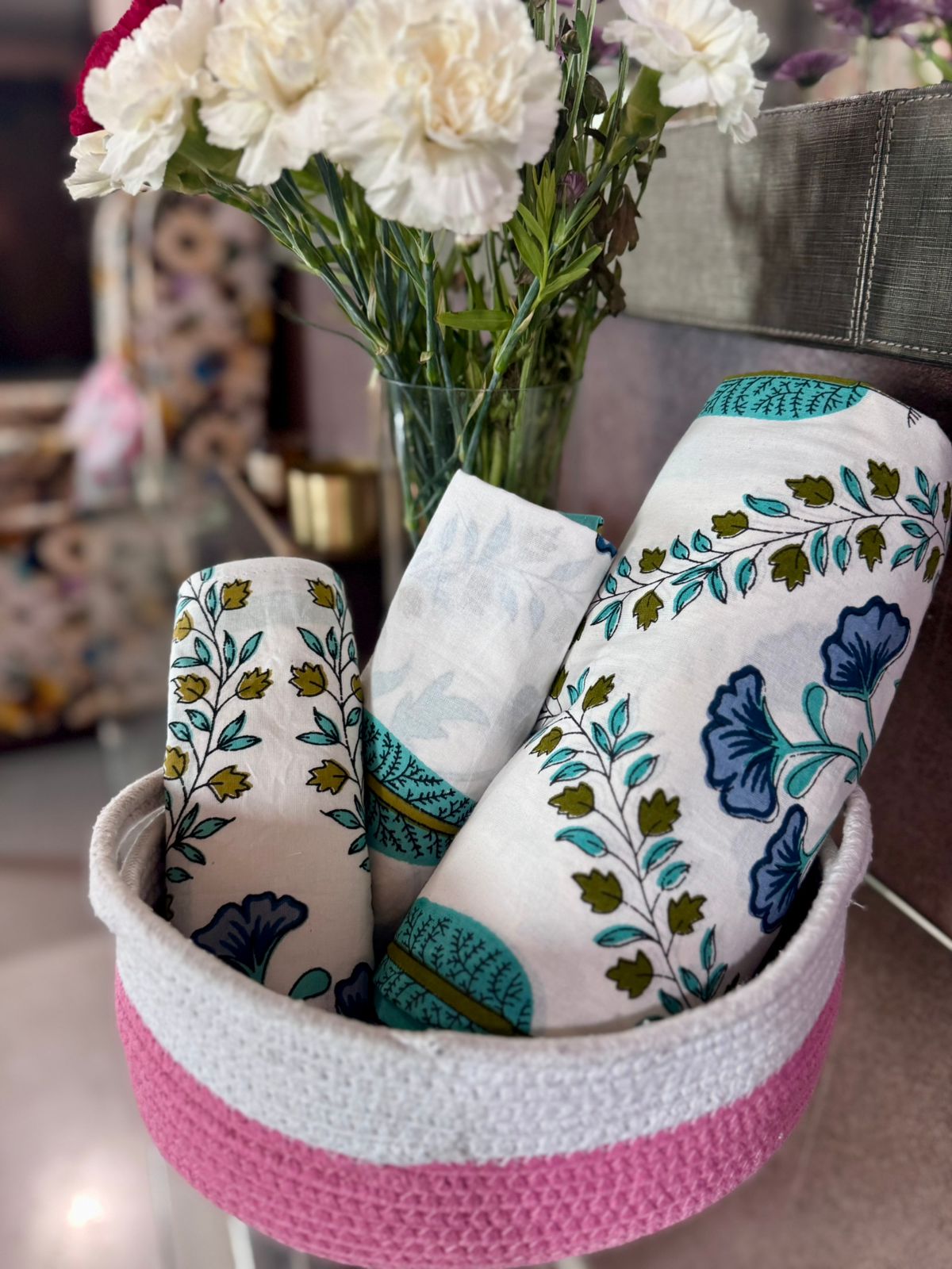 Nilaya - The Homecoming Bedsheet | Soft fine Cotton | Green