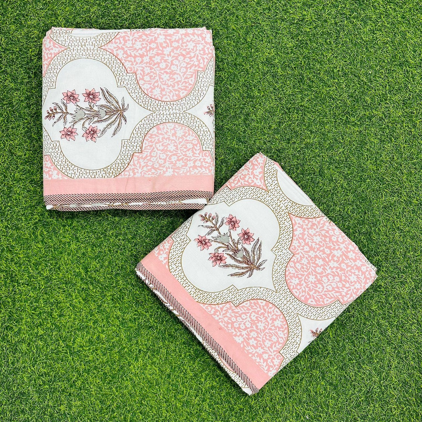 Neerja - Reversible Cotton Mulmul Dohar | Pink