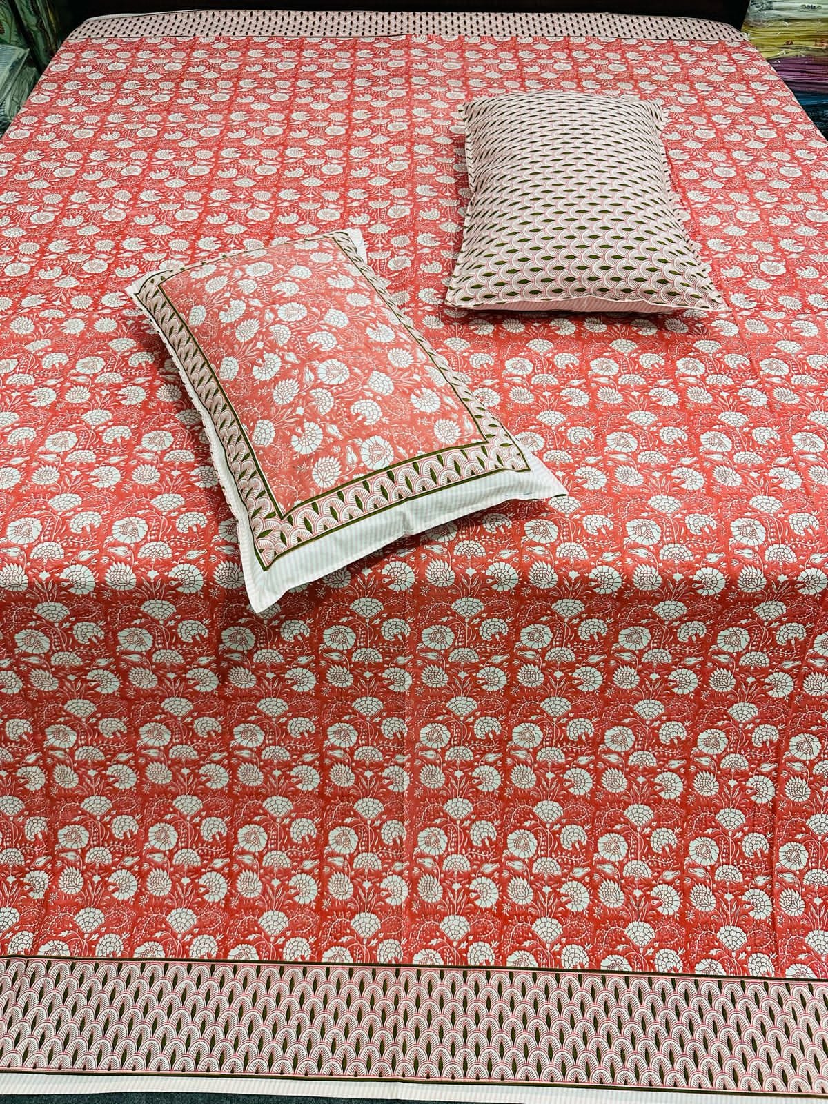 Kumud - Everyday Cotton Bedsheet | Orange