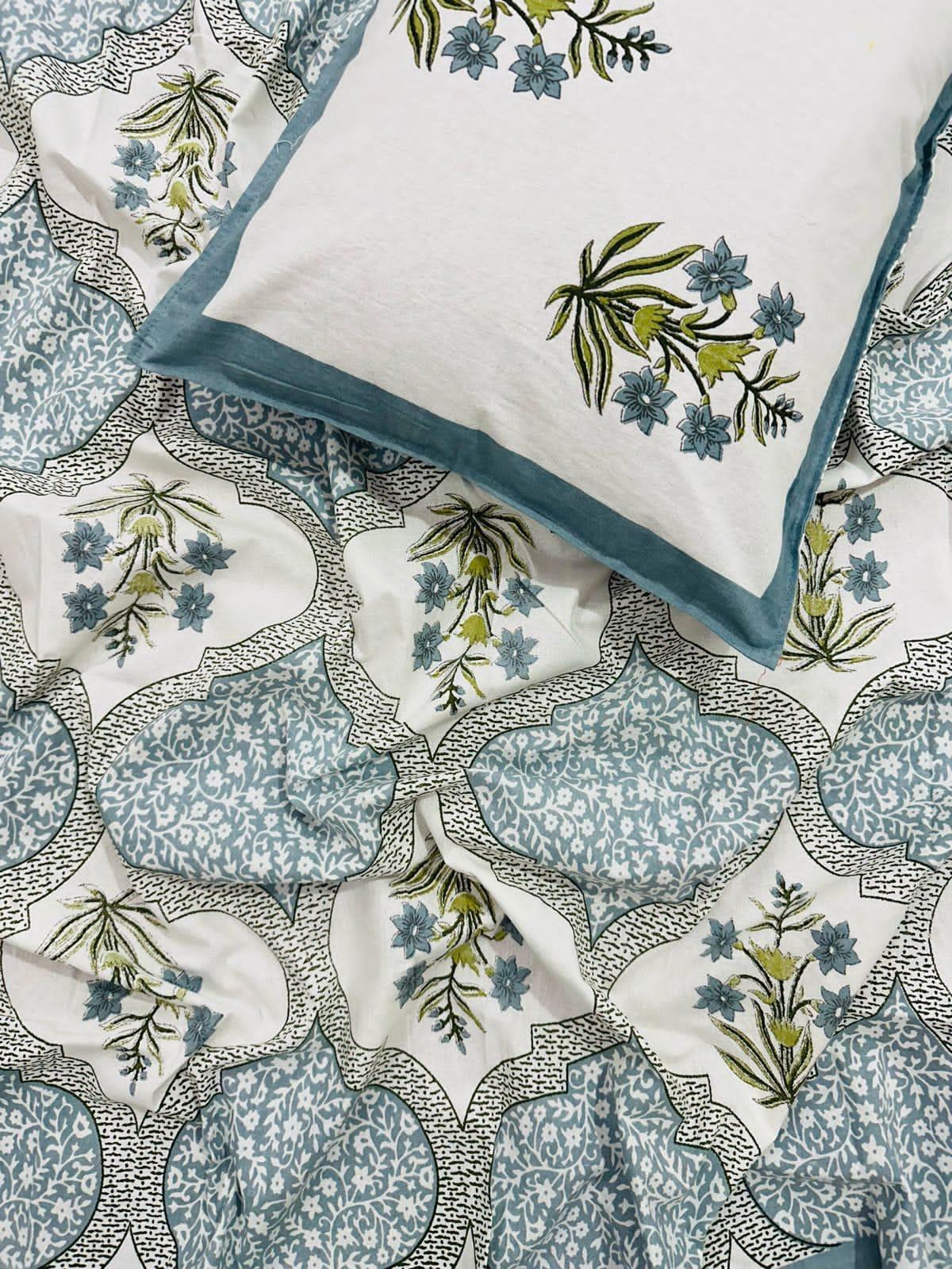 Neerja - Everyday Cotton Bedsheet | Blue