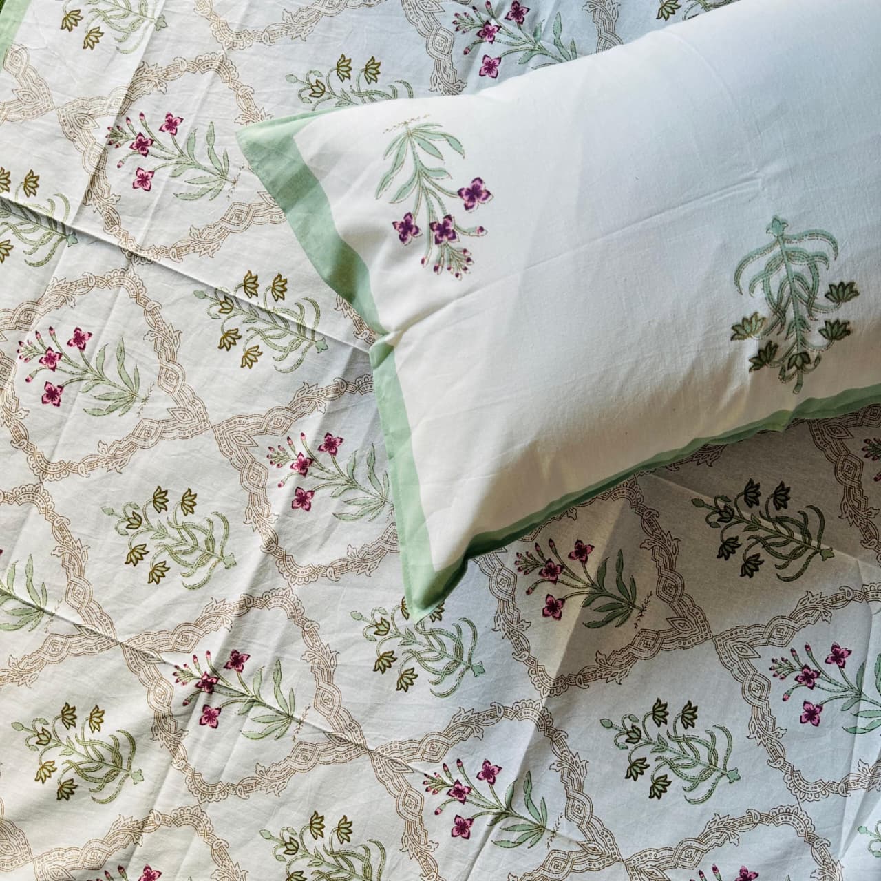 Mehek - Everyday Cotton Bedsheet | Green