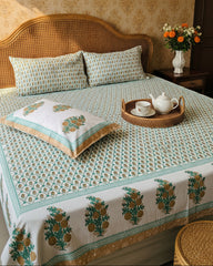 Zara Dohar Bedsheet Bedding Set | Yellow