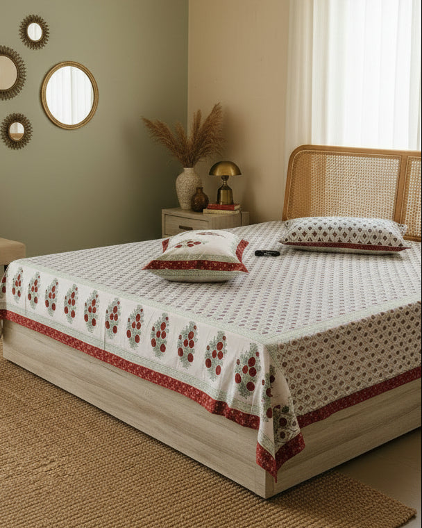Zara - Everyday Cotton Bedsheet | Red